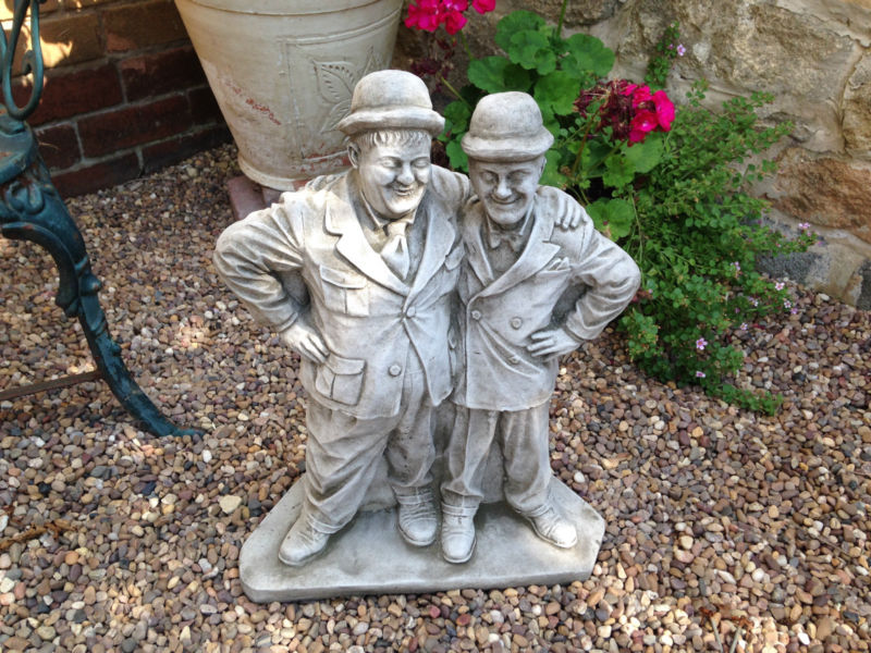 (NEW) Laurel & HardyGarden Stone OrnamentsConcrete ornamentClassic