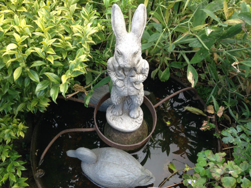 peter rabbit resin garden ornament