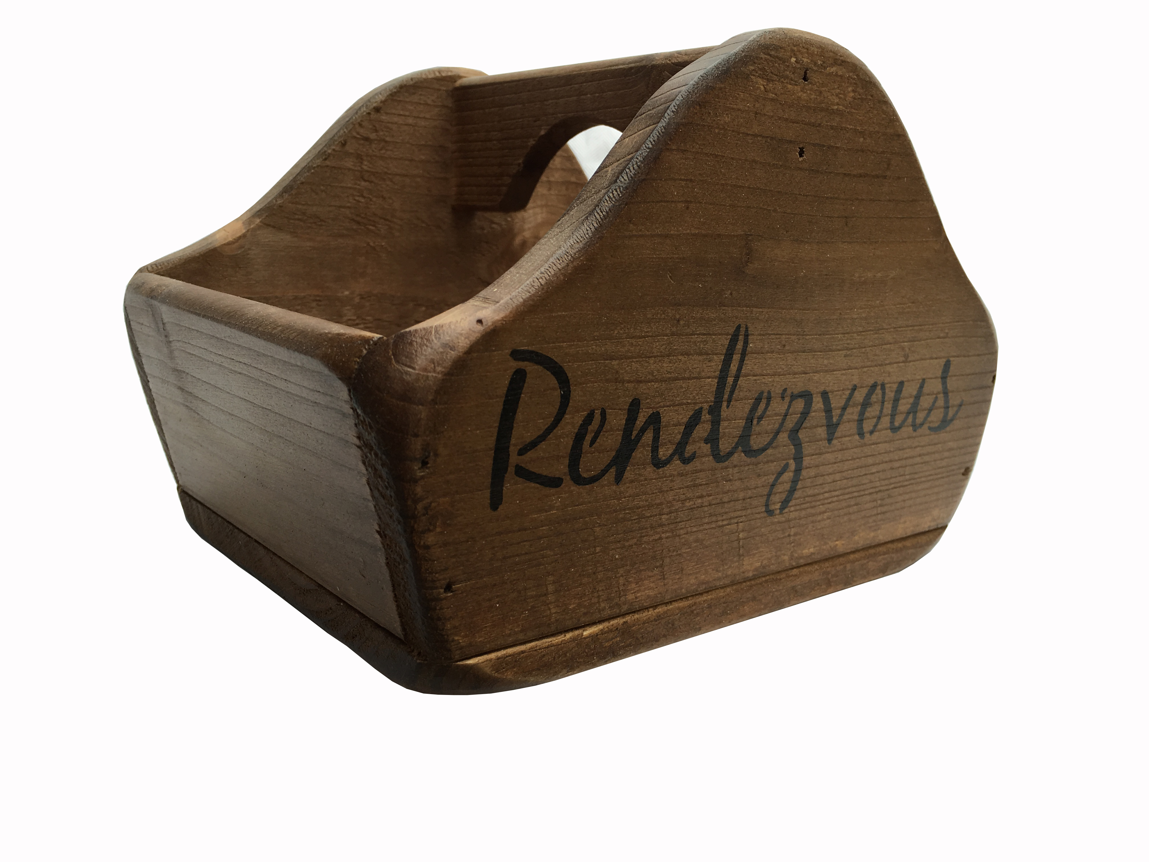 Manchester Wood Condiment Holder/Box,Vintage Style,Sauce Sachet