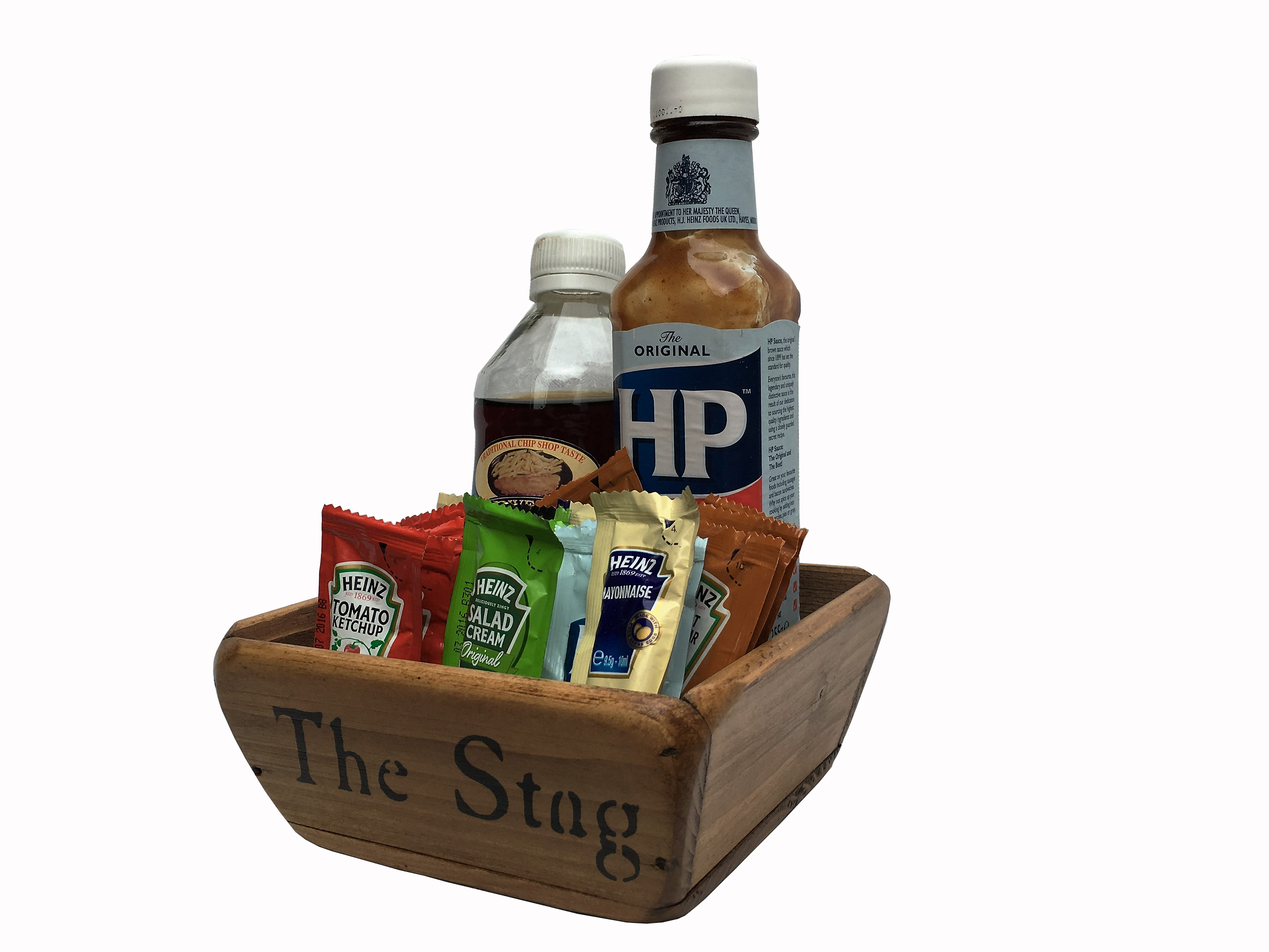 London Wood Condiment Box/Holder,Sachet box,Personalised Business Name