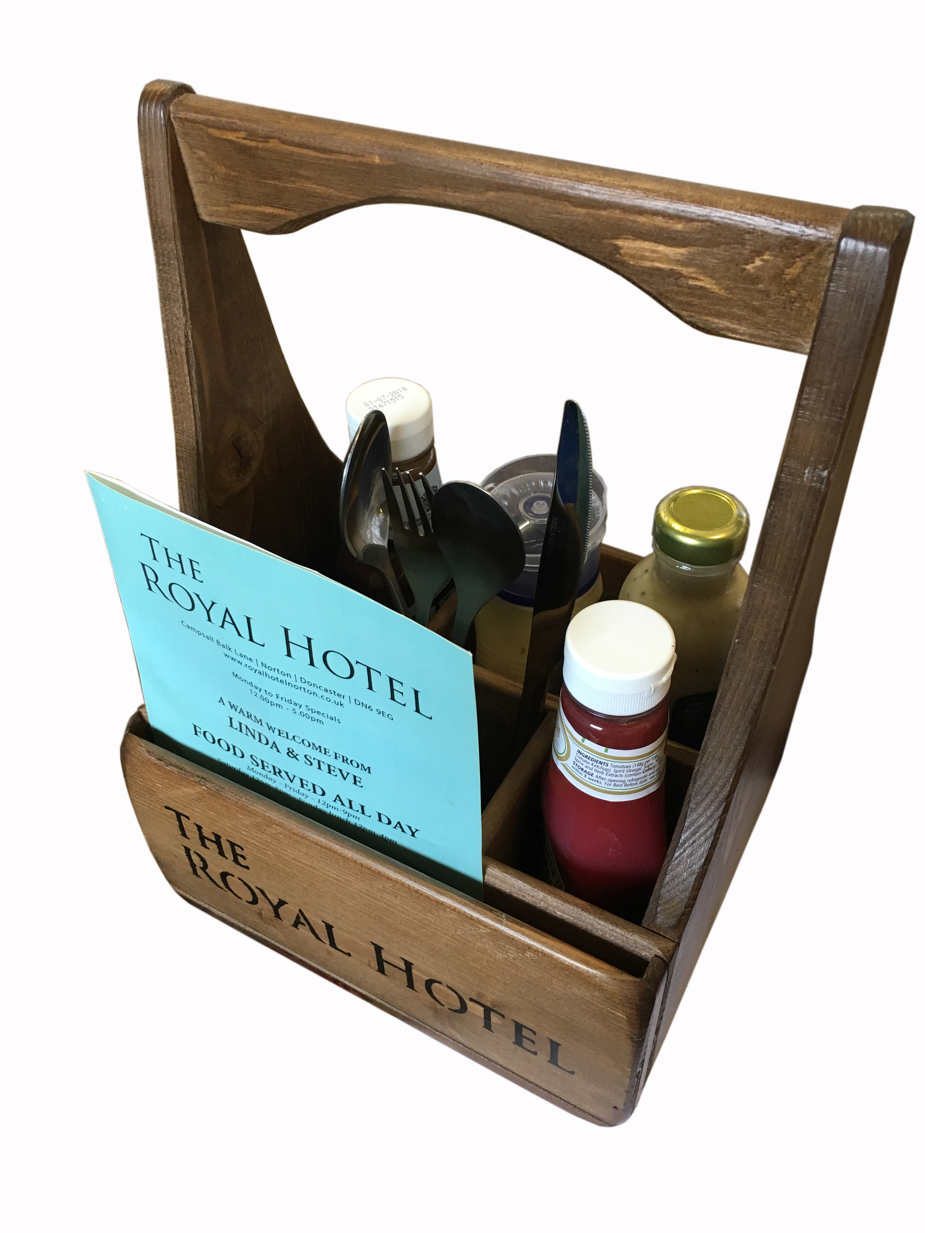 Rotherham Menu Condiment & Cutlery Caddy/Holder/Box,Restaurants,Cafe